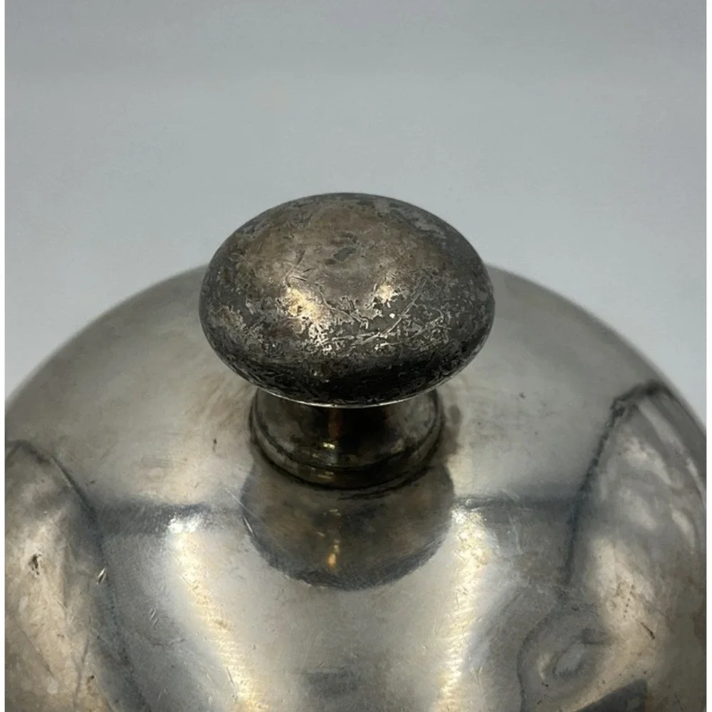 Antique Reed & Barton Silverplate 44 Oz. Cocktail Shaker w/ Cork Lid & Stopper